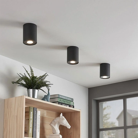 Leuchte Aufbauleuchte HALOGEN SPOT 1x GU10 Moving Black Videx