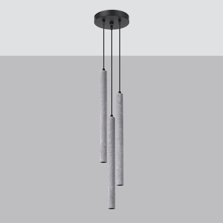 PASTELO abgehängte Deckenleuchte 3P 3xG9 Beton Modern SOLLUX