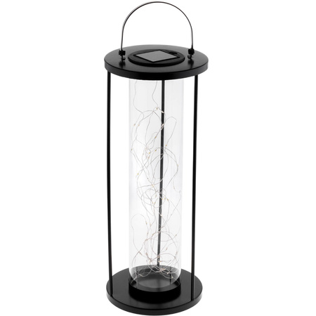 LED-Solarlampe für den Außenbereich Garten stehend Hängelaterne 3000K IP44 46cm Dämmerungssensor