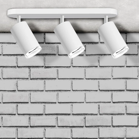 Wand- und Deckenstrahler Leuchte 3x GU10 Weiß IP44 TURYN Sanico Goldlux