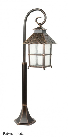 Außengartenlampe LATERNE E27 CADIZ K 5002/3/Z 86cm schwarz Su-Ma