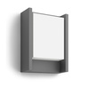 Garten LED Wandleuchte ARBOUR 3.8W 2700K Warm IP44 Anthrazit PHILIPS