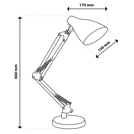 LED 7W CCT Dimmbare Marti White Lumiled Schreibtischlampe