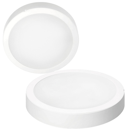 LED-Deckensegel Aufputz 24W 2400lm 4000K Neutral 120° Weiß IP40 IK03 Sigaro Kobi