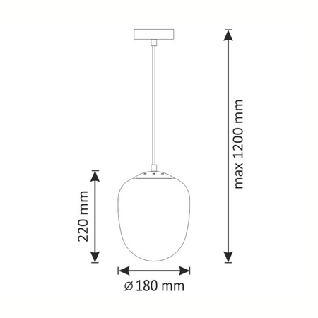 Hängelampe LORA SMOKEY 1xE27 GOLDLUX (Polux)