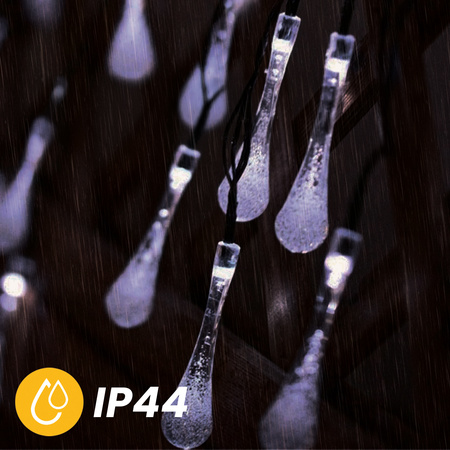 LED Solar-Gartengirlande ICE 30LED GOLDLUX (Polux)