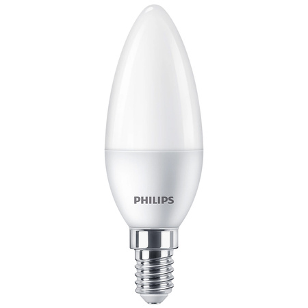 4x LED Lampen E14 B35 4.9W = 40W 470lm 2700K Warm Milk PHILIPS 