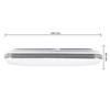 Plafond LED-Badezimmer Deckenleuchte Anbau 30W 2100lm 4000K neutralweiß 160° Rund Weiß IP44 Domin Masterled