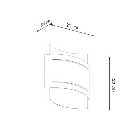 LED-Wandleuchte HESTIA G9Wandleuchte Top Down Weiß SOLLUX