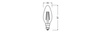 LED Lampen E14 B40 4W = 40W 470lm 2700-4000K Warm und Neutral 300° Glühfaden OSRAM STAR A und R