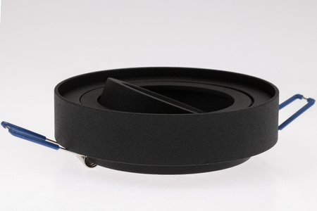 HALOGEN Einbaustrahler Tuba Spot, beweglich GU10 Rund Schwarz 20mm MIDI + LED GU10 6W 3000K LUMILED