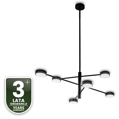 LED-Pendelleuchte 6x GX53 Wall Schwarz OVILO LUMILED