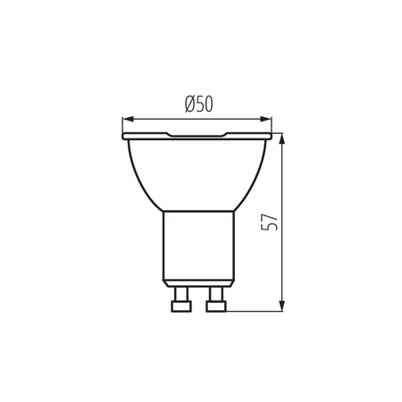 IQ-Glühbirne - LED GU10 6,5W 515lm 4000K Neutral 110° KANLUX