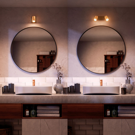 Reflektor-Deckenleuchte 3x GU10 IP44 Kupfer-Schwarz Kosipo Philips