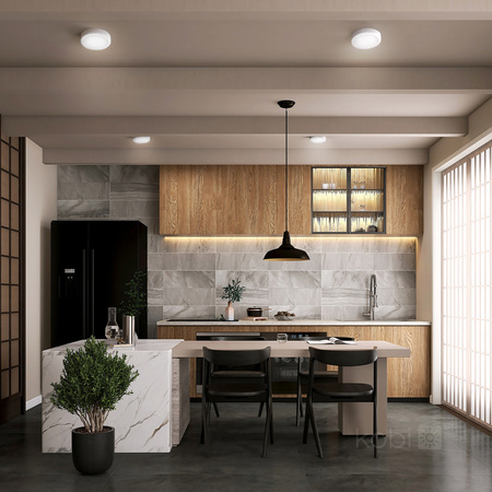 LED-Deckensegel Aufputz 24W 2400lm 4000K Neutral 120° Weiß IP40 IK03 Sigaro Kobi