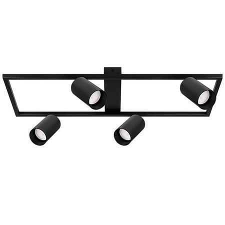 Kronleuchter Deckenleuchte Dekorativ 4x GU10 Schwarz Masterled