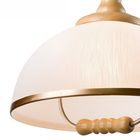 RAMONA E27 Decke Pendelleuchte Beige Weiß LM-1.1/107 Lamkur