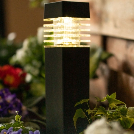 LED-Solar-Gartenlampe 40 cm Schwarz MARTIN GOLDLUX (Polux)