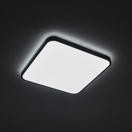 LED-Aufbau-Deckenleuchte für Badezimmer AGNES SQUARE 8137 32W 4000K IP44 Schwarz Nowodvorski