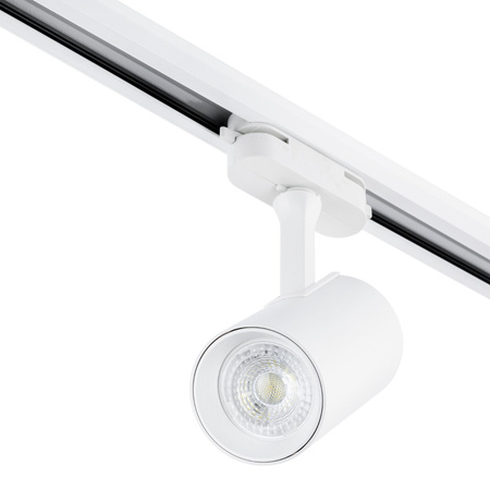 GU10WHITE Stromschienenstrahler für einphasige Stromschienen Verstellbare Stromschienenbefestigung SPOT Lampe