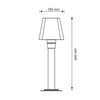 Außengartenlampe stehend 44cm GIZA E27 GOLDLUX (Polux)