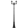 Garten-Stehlampe LED-Mast 238cm E27 dekorative Laterne für den Außenbereich