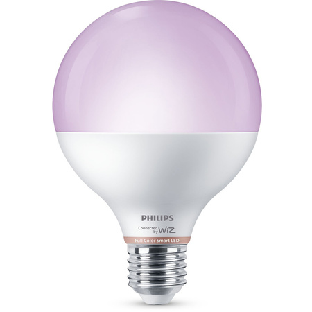 LED Lampen E27 G95 11W = 75W 2200-6500K + RGB SMART WiFi Philips WiZ