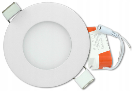 LED-Panel-Deckenleuchte 3W 245lm 4000K Neutral Einbau Rund Weiß Proma Masterled