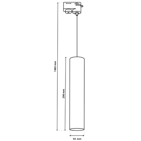 Hängelampe 29cm Reflektor GU10 LED SOPLO Schwarz LUMILED