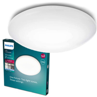 LED Plafond Aufputz SUEDE 24W 4000K 38cm Weiß Rund PHILIPS