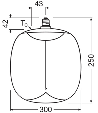 Dekorative LED-Glühbirne E27 12W = 35W 400lm 1800K Warm 320° Smoke Filament Dimmbar Vintage 1906 Osram