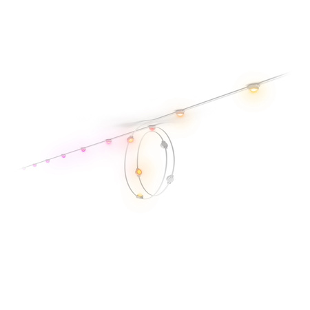 Outdoor-Garten-Girlande 18m IP65 32LED RGB SMART Smart Bluetooth ZigBee Weiß und Farbe Ambiente Festavia Philips HUE