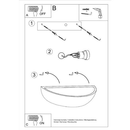 Wandleuchte OSKAR E27 Up-Down Keramik Modern Weiß SOLLUX