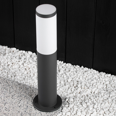 LED-Gartenleuchte E27 OSLO TUBA GOLDLUX (Polux) LOW GRAY 45cm