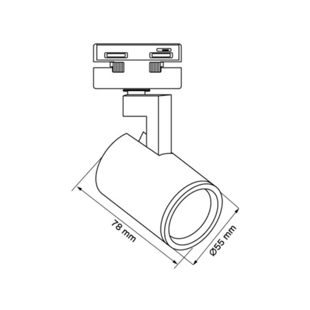 GU10 Schwarz LYNX Sanico Goldlux Strahler