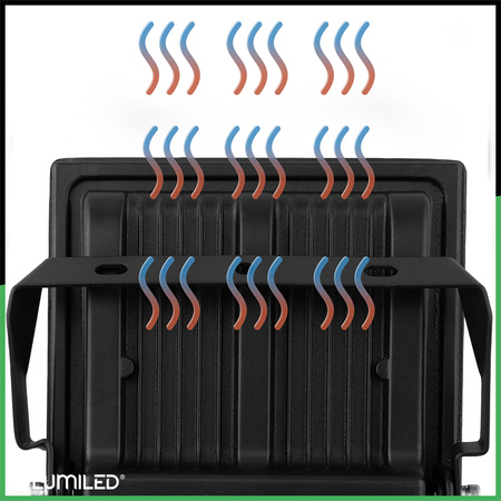 LED-Flutlicht im Freien BRIGHT 100W 11000lm 4000K Wasserdicht IP65 LUMILED