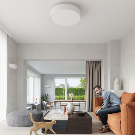 LED SKALA Deckenfluter 3xE27 Rundleuchte 30cm Weiß SOLLUX