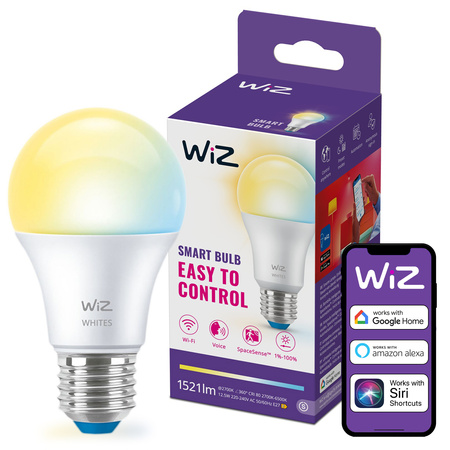 LED-Lampe E27 A60 12.5W = 100W 1521lm 2200-6500K TW Smart SMART WiFi Bluetooth App WiZ