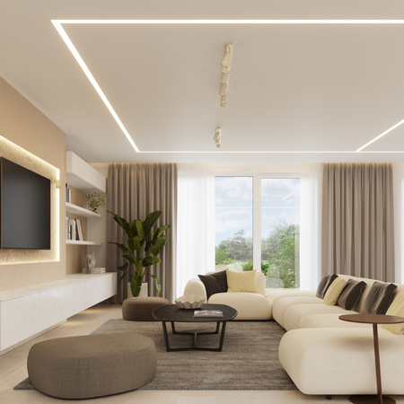 Plafond Tuba Spot Deckenleuchte 3x GU10 Beige Ring Bittersweet Shimmer SL.1497 Sollux