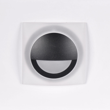 LED-Garteneinbau-Treppenleuchte 3W 40lm IP44 4000K schwarz Q5 GOLDLUX (Polux)