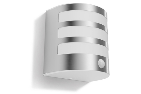 LED-Gartenwandleuchte CALGARY IR myGarden 3,5W 2700K IP44 mit Bewegungssensor Silber PHILIPS