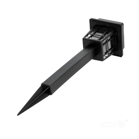 Solar Garten Pole Outdoor Stehend LED 6500K Kalt IP44 Schwarz Fusion Kobi