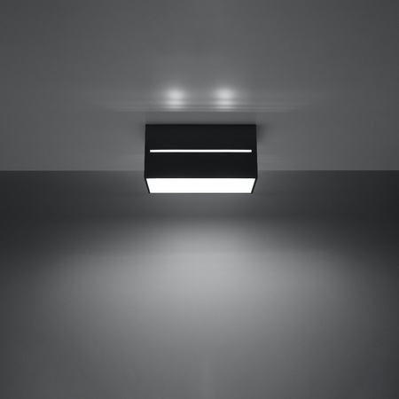 Aufbaustrahler LOBO MAXI 2xG9 Rechteckig Schwarz SOLLUX