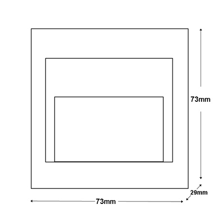Ziko LED-Treppenleuchte weiß 1,5W 4000K Neutral KM LUMILED