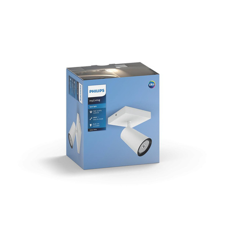 LED-Deckenleuchte PAISLEY GU10 Reflektor bewegliche Leuchte Weiß PHILIPS