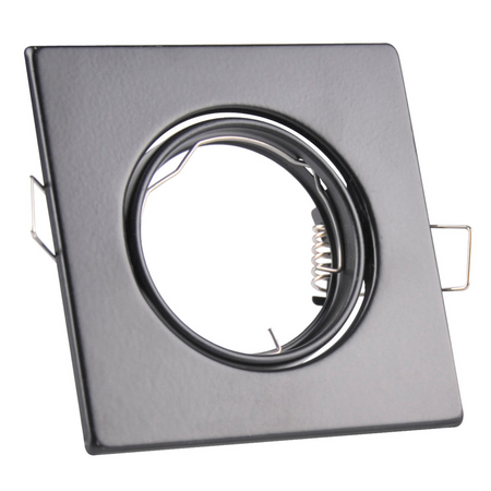 BEWEGLICHE Deckenleuchte OPIN GOLDLUX (Polux) QUADRATISCH SCHWARZER STAHL