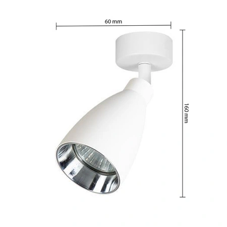 Wandleuchte Spotlight Wandleuchte GU10 Moving White Chrome Helis Masterled