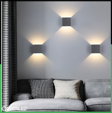 Wandleuchte Außen G9, Garten-Wandleuchte nach oben und unten verstellbar Graphit PYXIS LUMILED