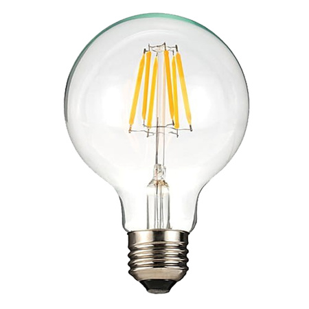 E27 G95 LED Lampen 6W=60W 580lm 4000K Neutralweiß 360° Filament