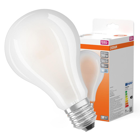 E27 A60 LED Lampen 24W = 200W 3452lm 4000K Neutral 300° OSRAM STAR Filament